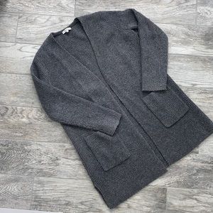 Madewell Backstage Cardigan Sweater in dark grey